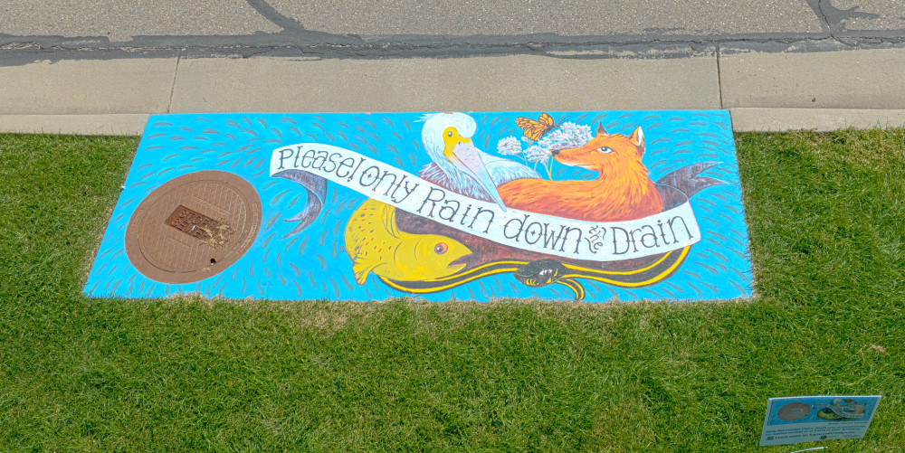 Storm drain mural.