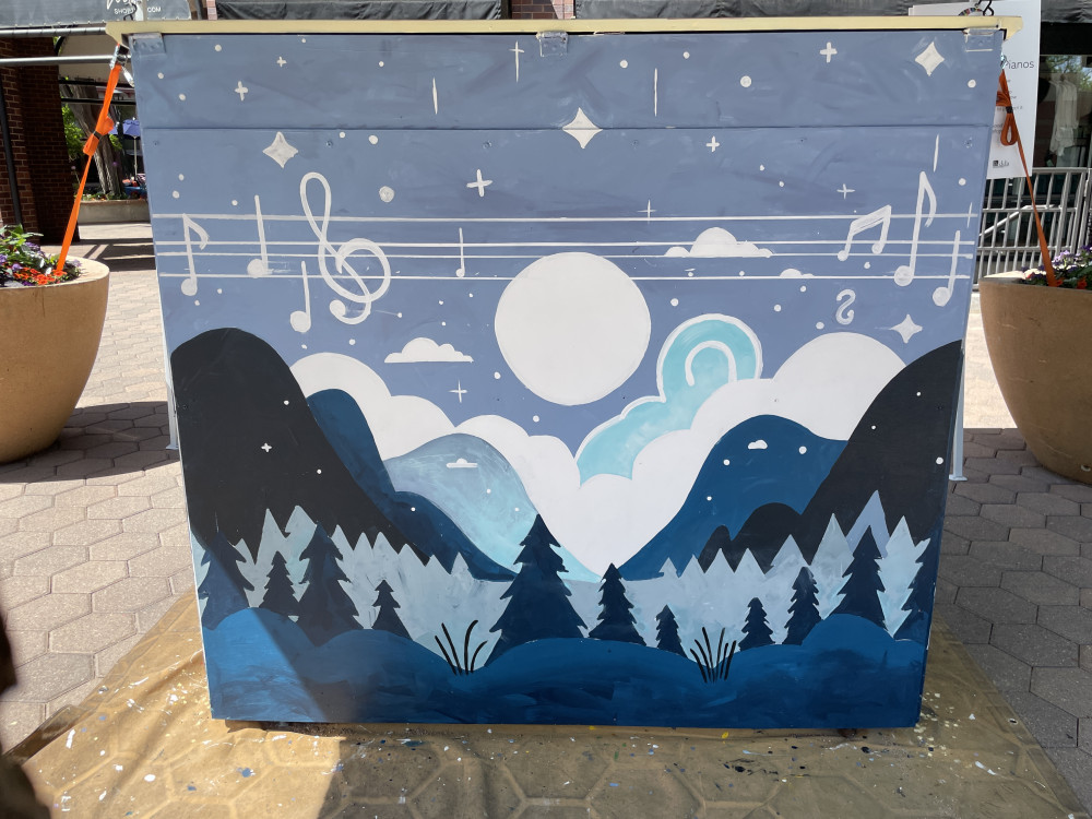 Completed mural back