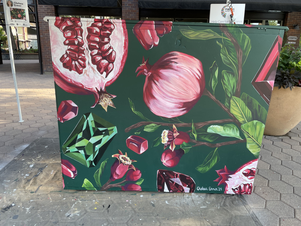 Completed mural back