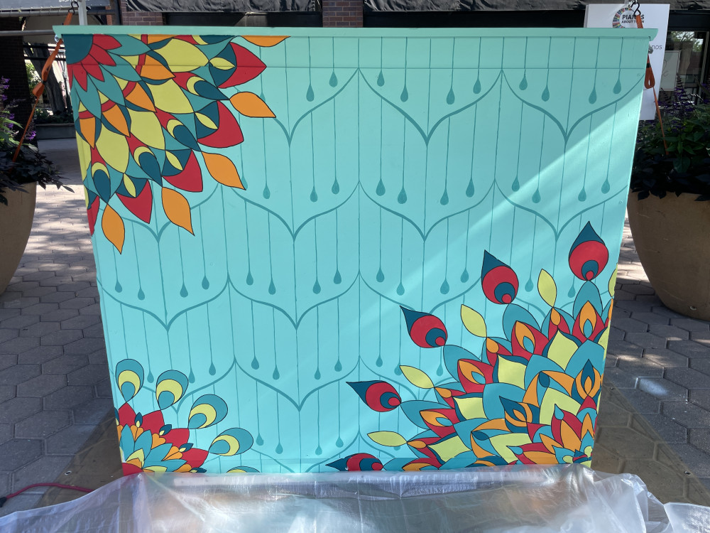 Completed mural back