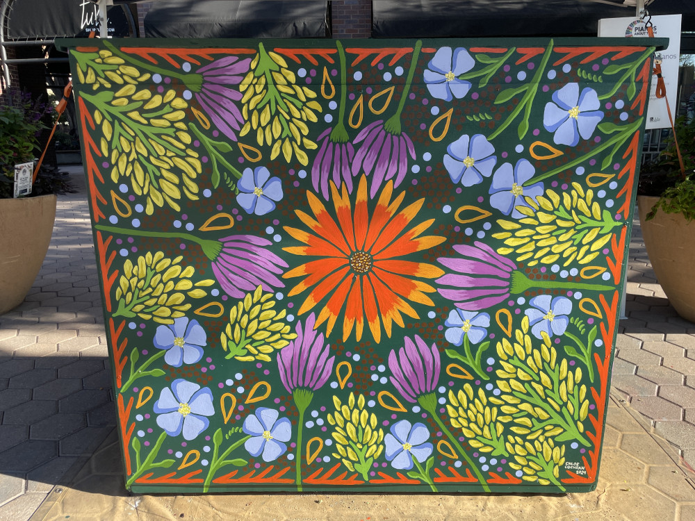 Completed mural back