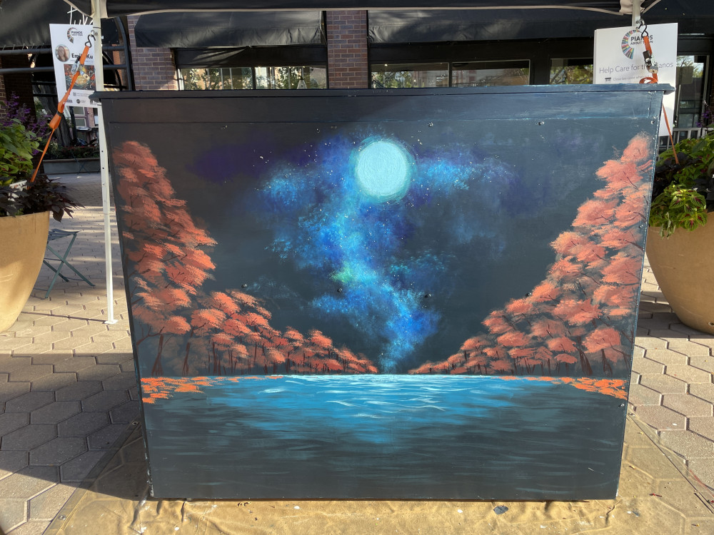 Completed mural back