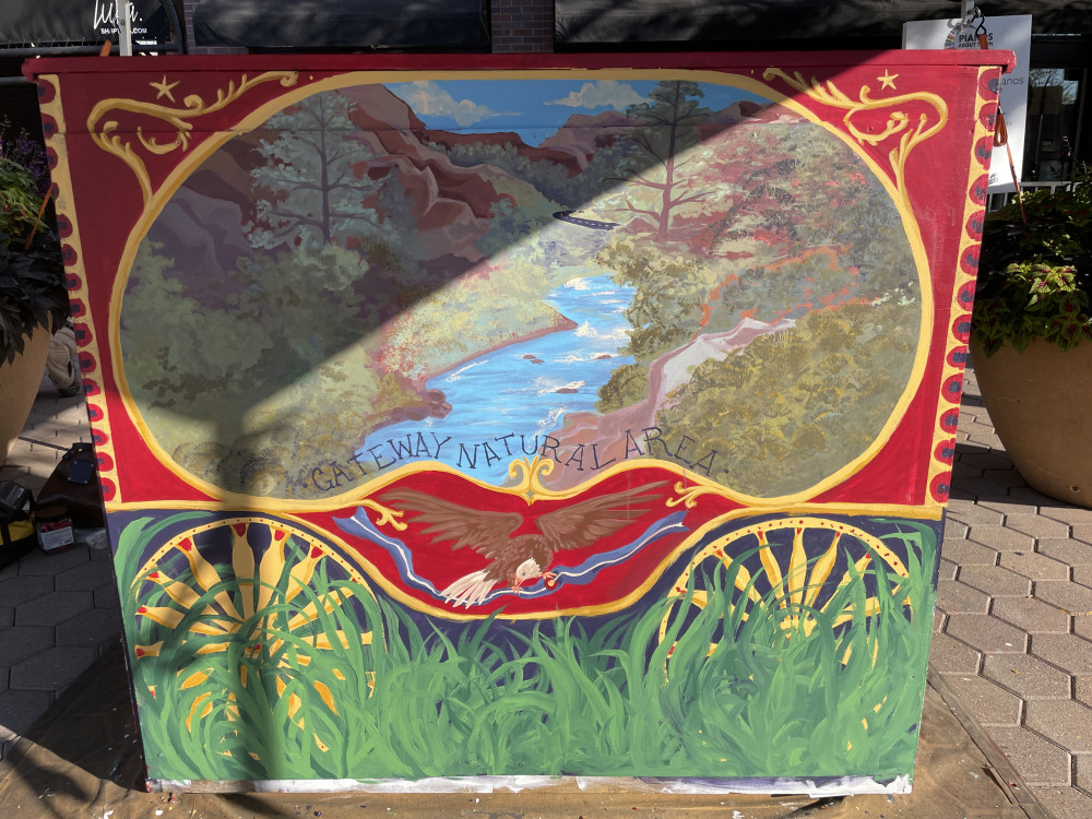 Completed mural back