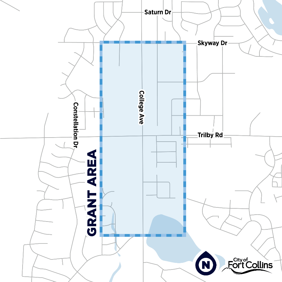 College and trilby Intersection Improvement Project Grant Area