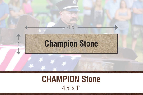 CHAMPION Stone - 4.5' X 1'