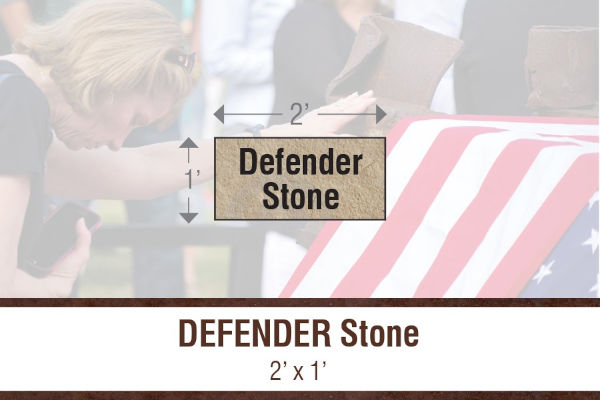 DEFENDER Stone - 2' X 1'