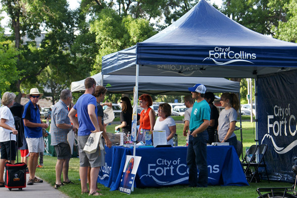 City of Fort Collins booth at a public event