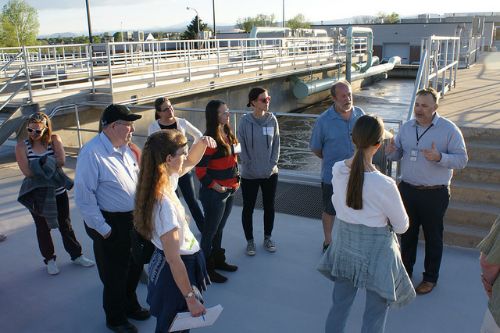 An image of CityWorks students visiting the Water Treatment Facility