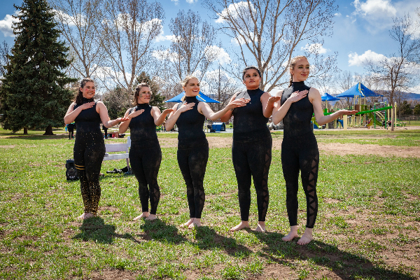 Full Expression Collective dancers after a performance in Lee Martinez Park