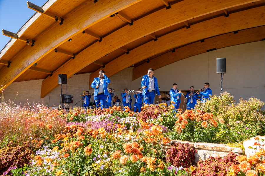Banda la Patrona performs at Gardens on Spring Creek during 2024 Latine and Hispanic Heritage Month celebration.