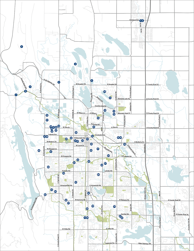 Fort Collins Studio Tour Map