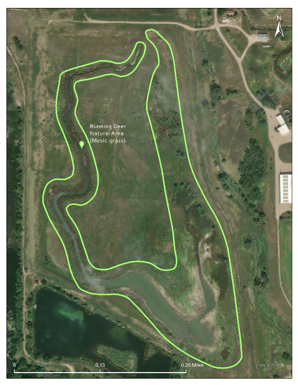 Map of Running Deer Natural Area