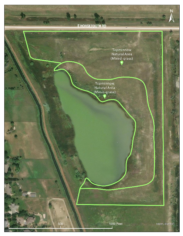 Map of Topminnow Natural Area