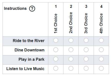 sample ranked voting ballot