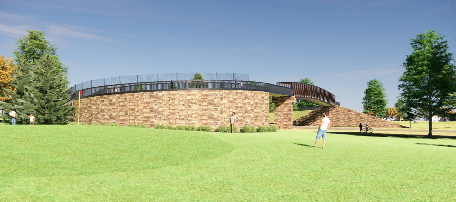 A rendering of the overpass.