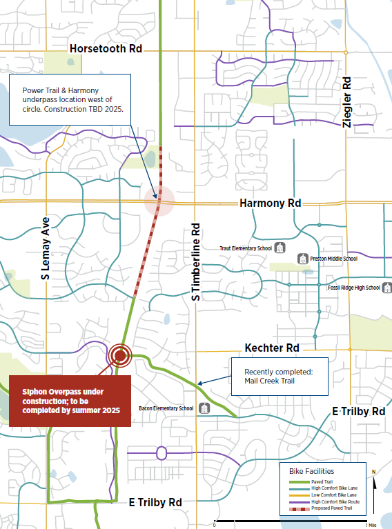 Siphon Pedestrian Overpass project area