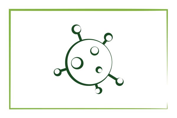 Germ icon with green border