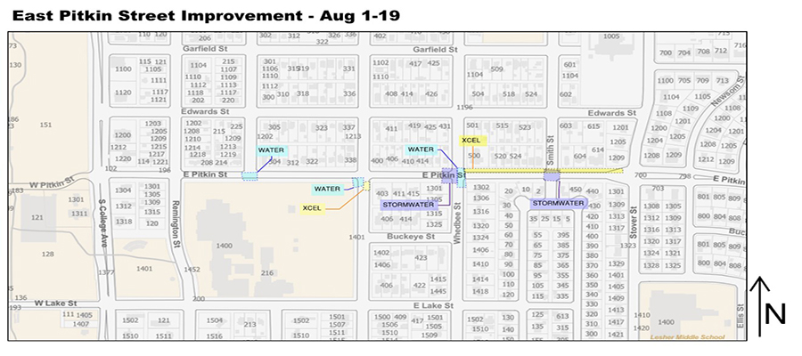 June 2022 Construction Schedule - East Pitkin Street Improvement Project