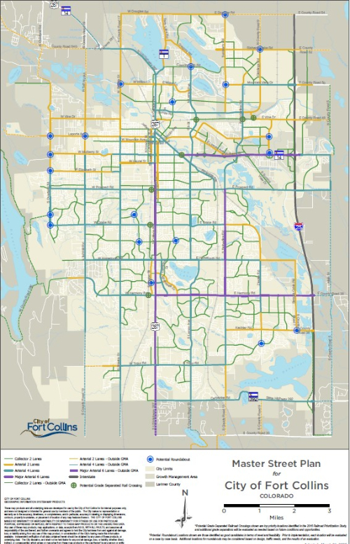 Map Of Fort Collins Colorado