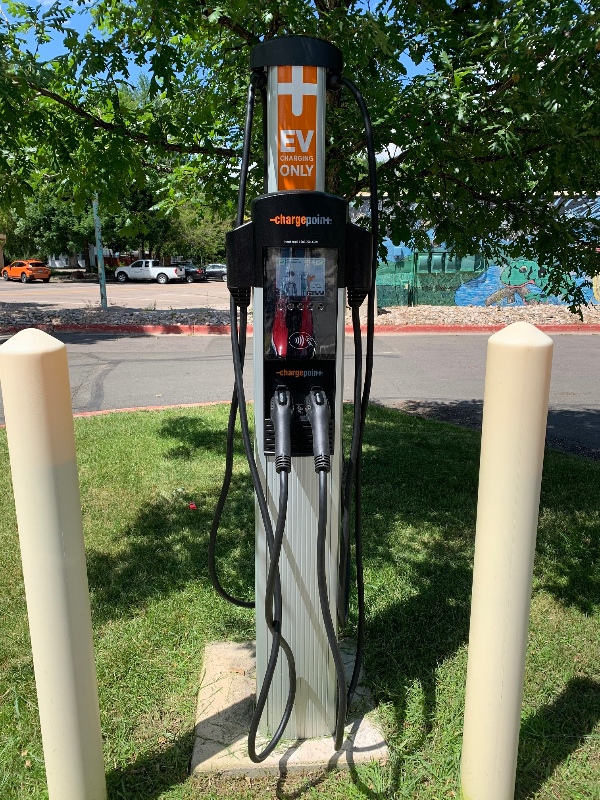 ChargePoint EV charging station at Mulberry Pool