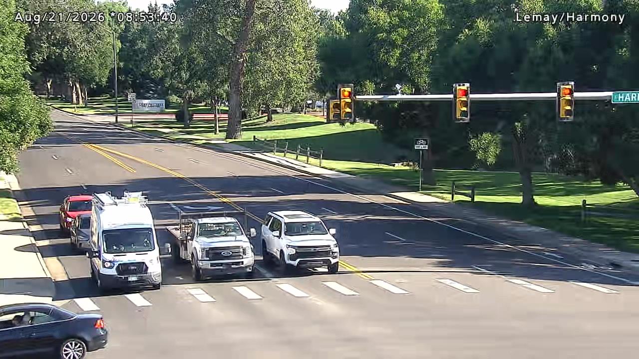 Webcam view of S Lemay Ave and Harmony