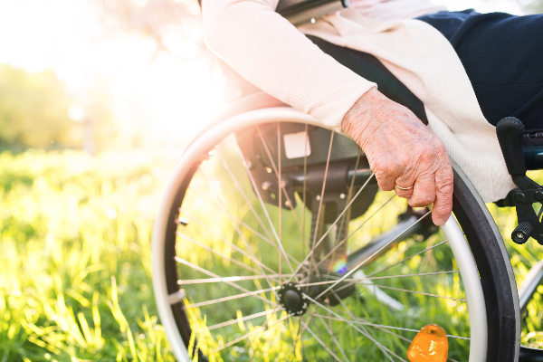 person using wheelchair