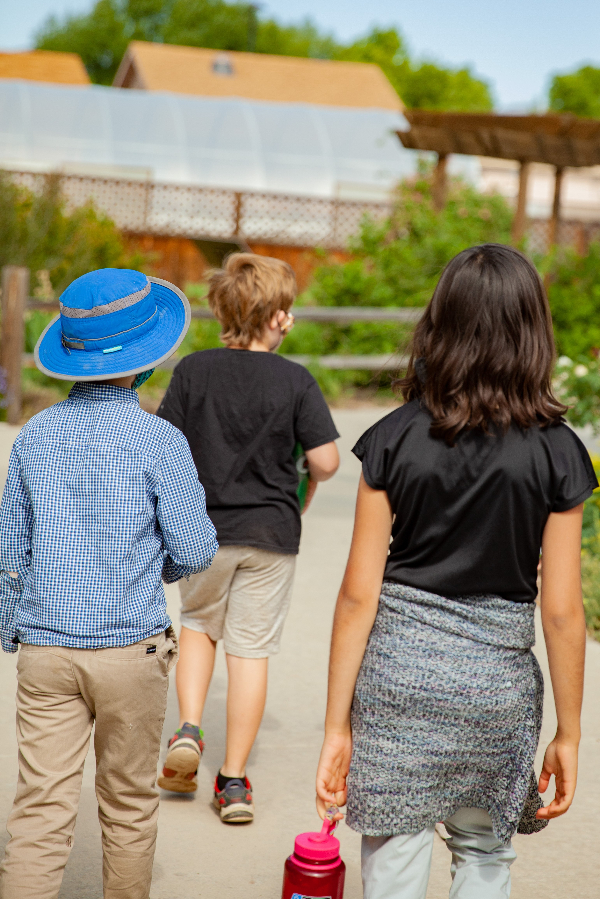 kids on school tour