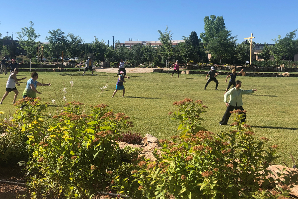 people doing yoga