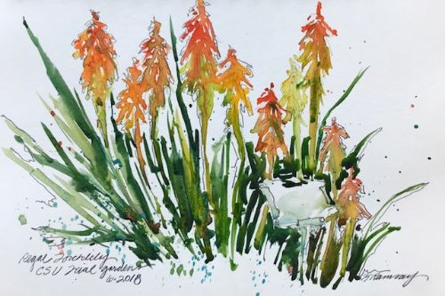 watercolor flower painting