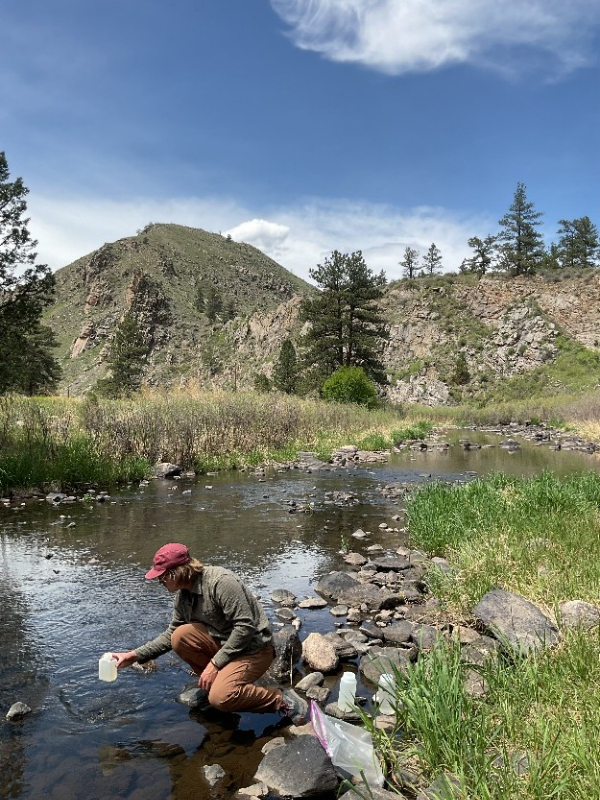 Testing water quality in the North Fork of the Poudre River