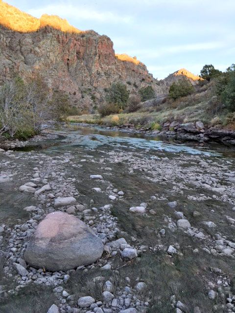 The North Fork of the Poudre River runs dry for periods throughout the year.