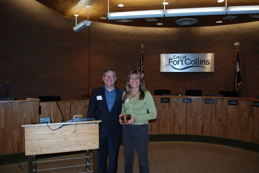 Kim Medina and HPC Chair Kurt Knierim