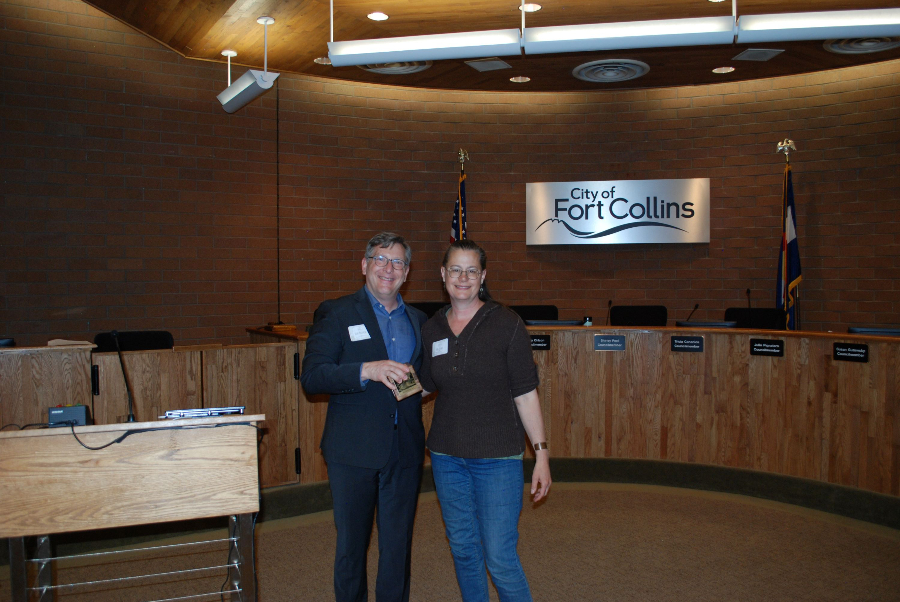 Meg Dunn and HPC Chair Kurt Knierim