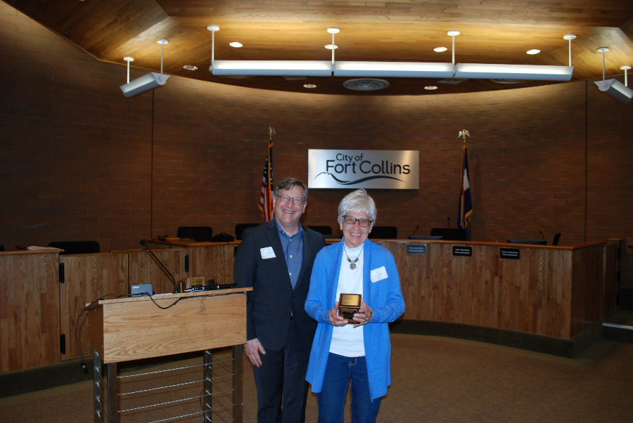 Rose Brinks and HPC Chair Kurt Knierim