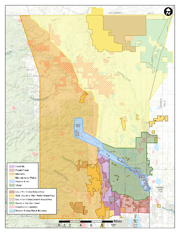 map of geographic management zones