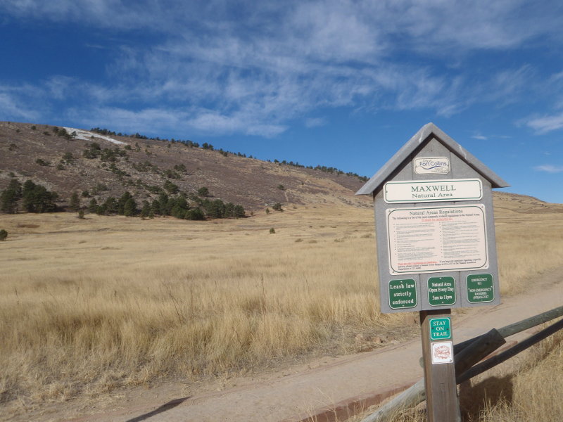 Maxwell Natural Area Sign