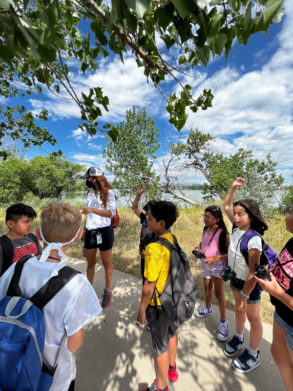 Kids learning in natural areas