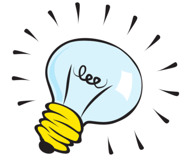 Lightbulb of ideas