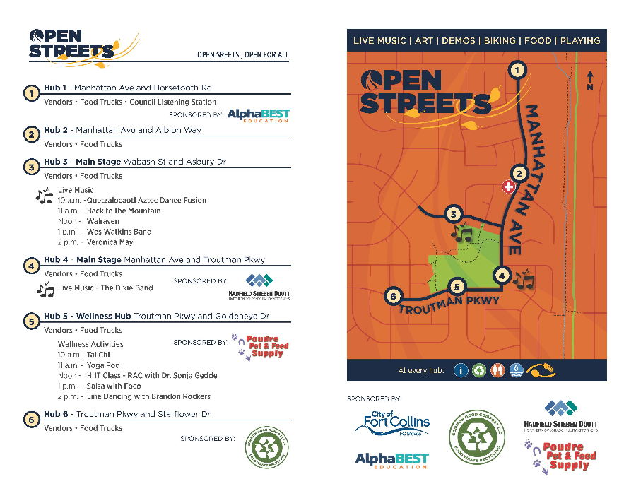 Open Streets Program Flyer