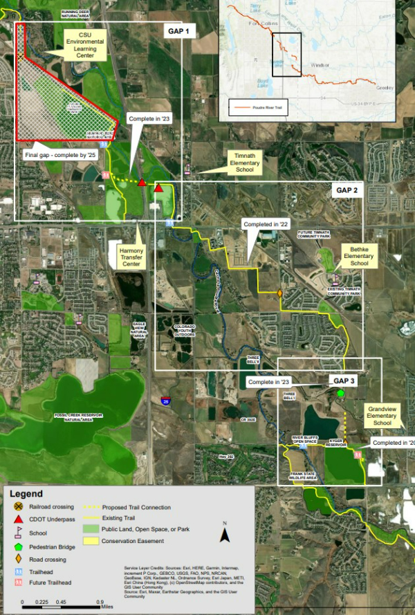 Poudre River Trail Connections - Regional Trail Map 