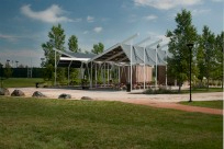 A shelter at Fossil Creek Park