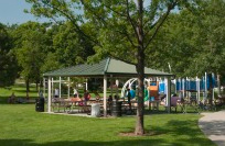 A shelter at Spring Park