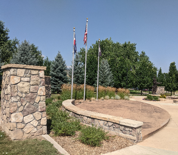 veterans plaza in spring canyon park