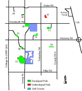 Map of Southeast Parks