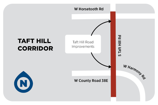 Taft Hill widening map