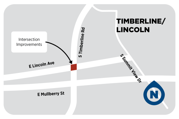 timberline at Lincoln illustrated map