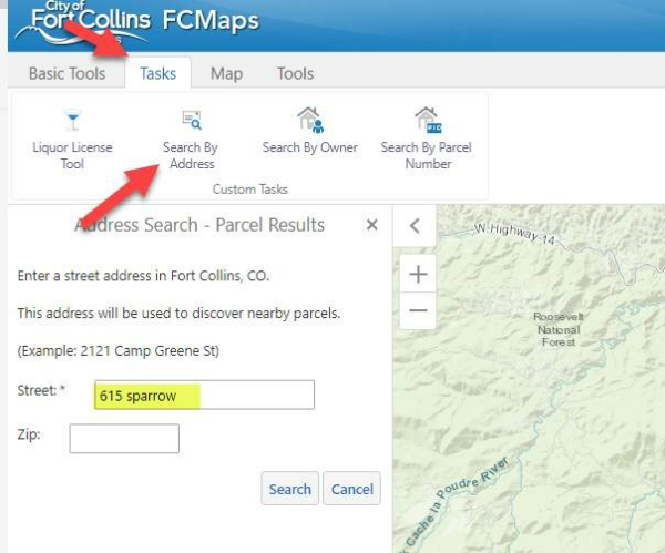 Setbacks City of Fort Collins - Searchbyaddress 