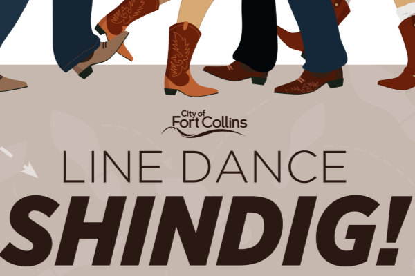 A graphic showing feet dancing with the text