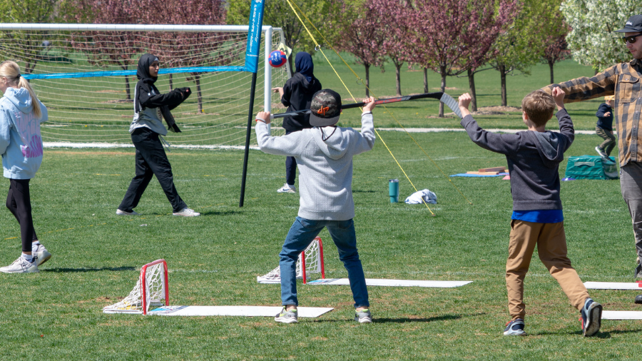 Kids playing sports