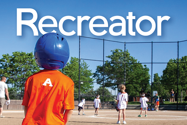Kids playing softball